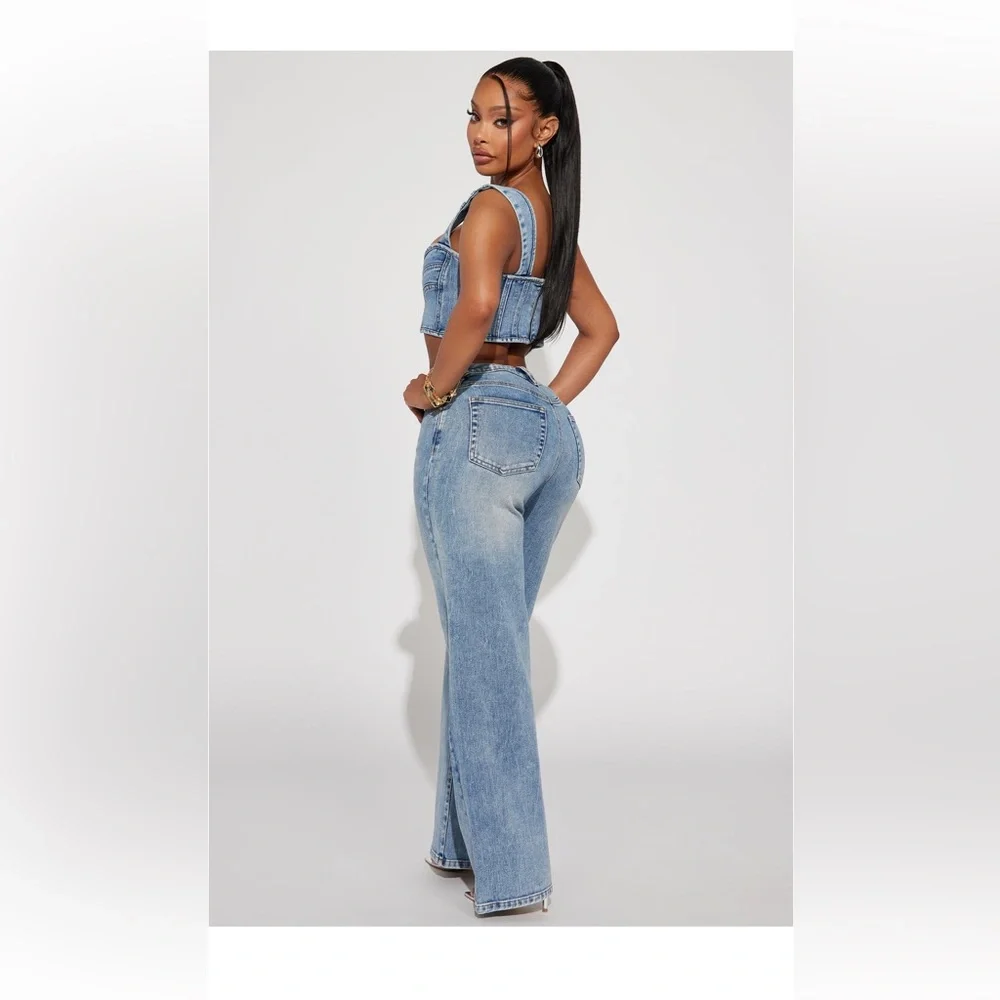 Don’t Chase Denim Pant Set - Picture 2 of 2